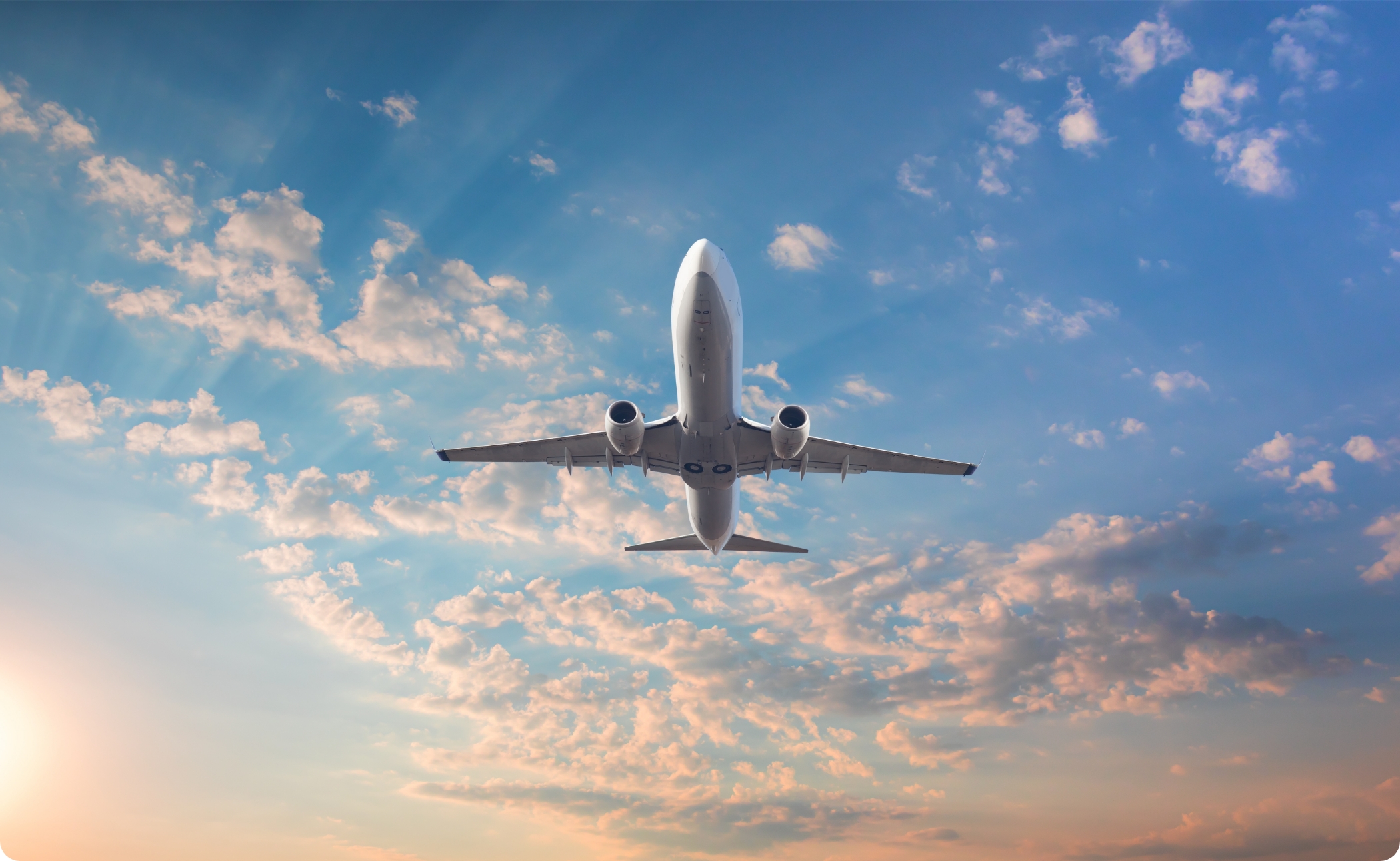 Avión en el cielo